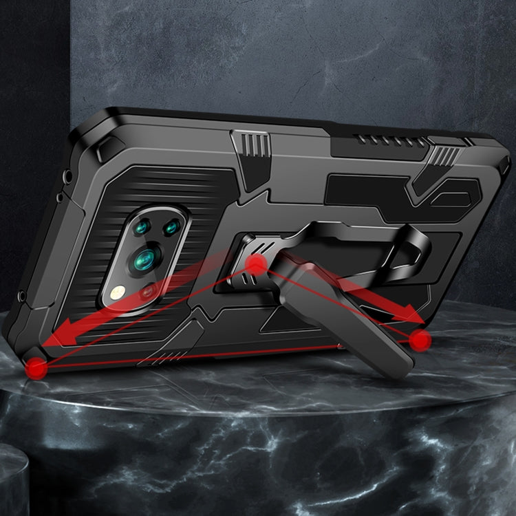 For Huawei Y9a Armor Warrior Shockproof PC + TPU Protective Case(Blue) - free shipping - PMC TechLife - Order now!