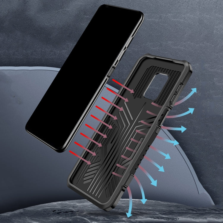 For Huawei Y9a Armor Warrior Shockproof PC + TPU Protective Case(Blue) - free shipping - PMC TechLife - Order now!