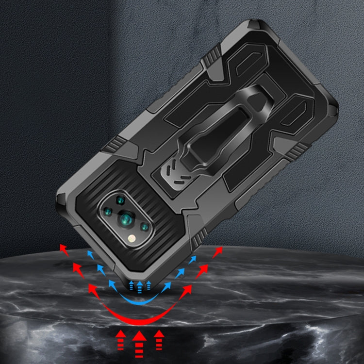 For Huawei Y9a Armor Warrior Shockproof PC + TPU Protective Case(Blue) - free shipping - PMC TechLife - Order now!