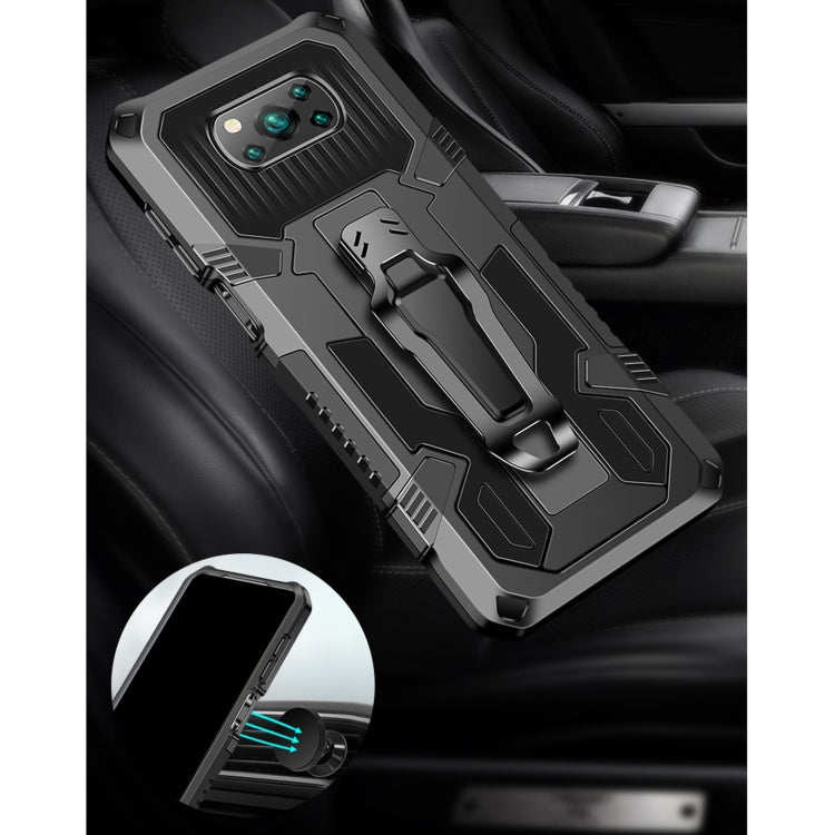 For Huawei Y9a Armor Warrior Shockproof PC + TPU Protective Case(Blue) - free shipping - PMC TechLife - Order now!