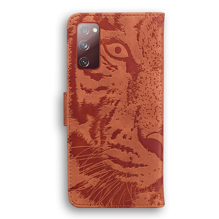 For Samsung Galaxy S20 FE / S20 FE 5G / S20 Lite Tiger Embossing Pattern Horizontal Flip Leather Case with Holder & Card Slots & Wallet(Brown) - Galaxy S20 FE Cases by NILLKIN | Online Shopping South Africa | PMC TechLife | Buy Now Pay Later Mobicred