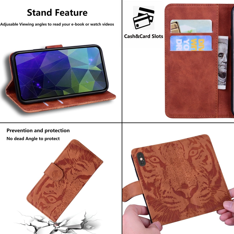 For Samsung Galaxy S20 FE / S20 FE 5G / S20 Lite Tiger Embossing Pattern Horizontal Flip Leather Case with Holder & Card Slots & Wallet(Brown) - Galaxy S20 FE Cases by NILLKIN | Online Shopping South Africa | PMC TechLife | Buy Now Pay Later Mobicred