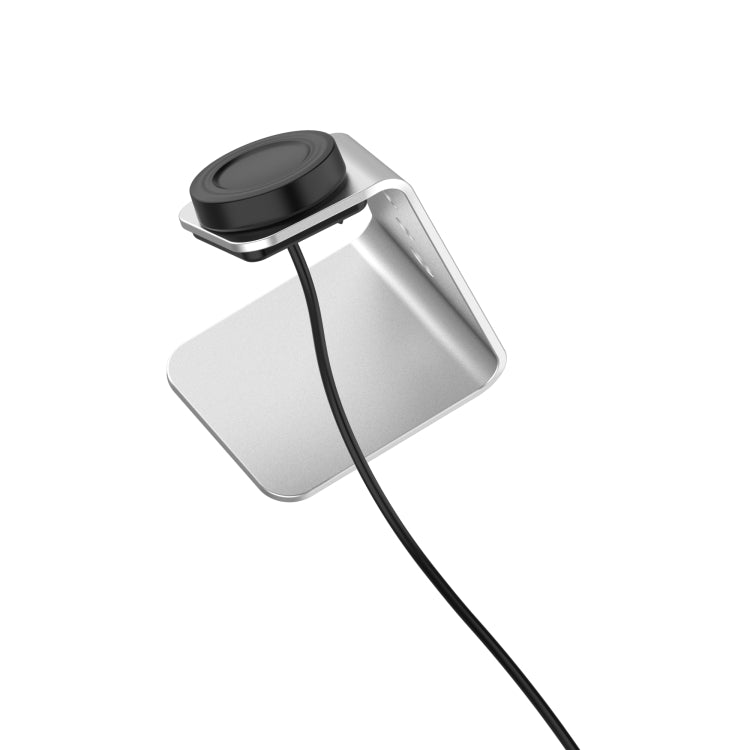 For Samsung R500 / Galaxy Watch 3 Universal Aluminum Alloy Magnetic Charger Holder with Chip Protection, Support Fast Charging(Silver) - Charger by PMC TechLife | Online Shopping South Africa | PMC TechLife | Buy Now Pay Later Mobicred