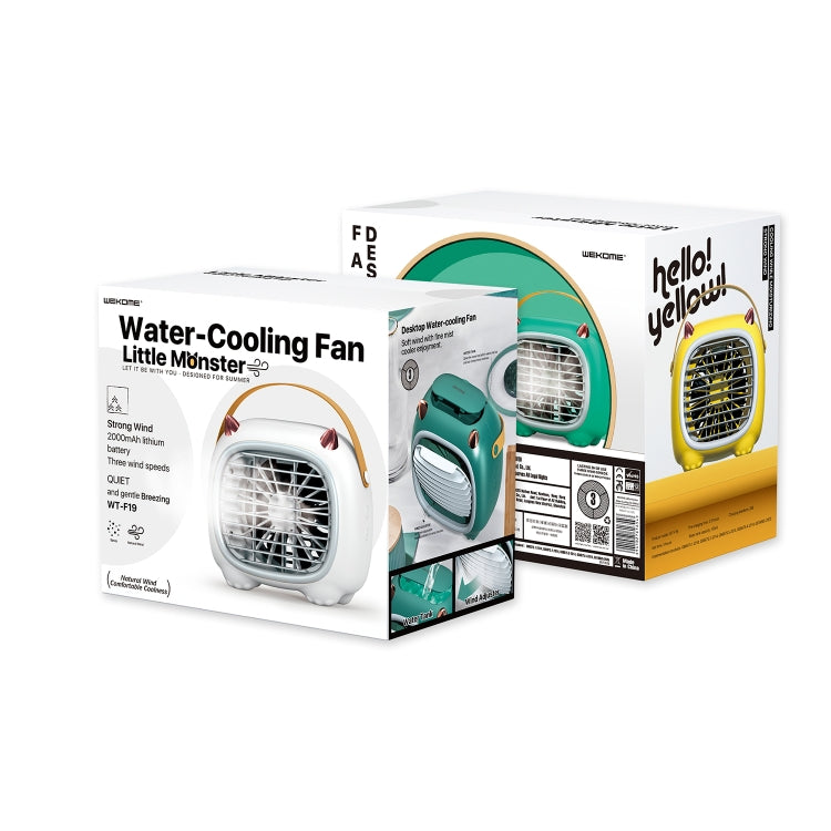 WK WT-F19 Little Monster Water Cooling Fan Desktop Fan (White) - free shipping - PMC TechLife - Order now!
