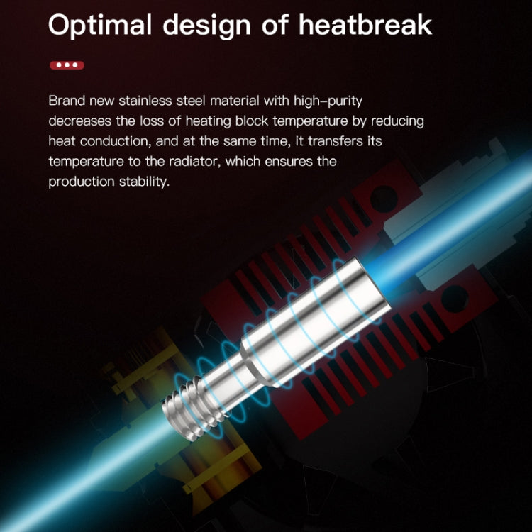 Creality 24V 40W Extruder Nozzle Hot End Kit with Temperature Thermistor & Heating Tube for Ender-3 3D Printer - free shipping - PMC TechLife - Order now!