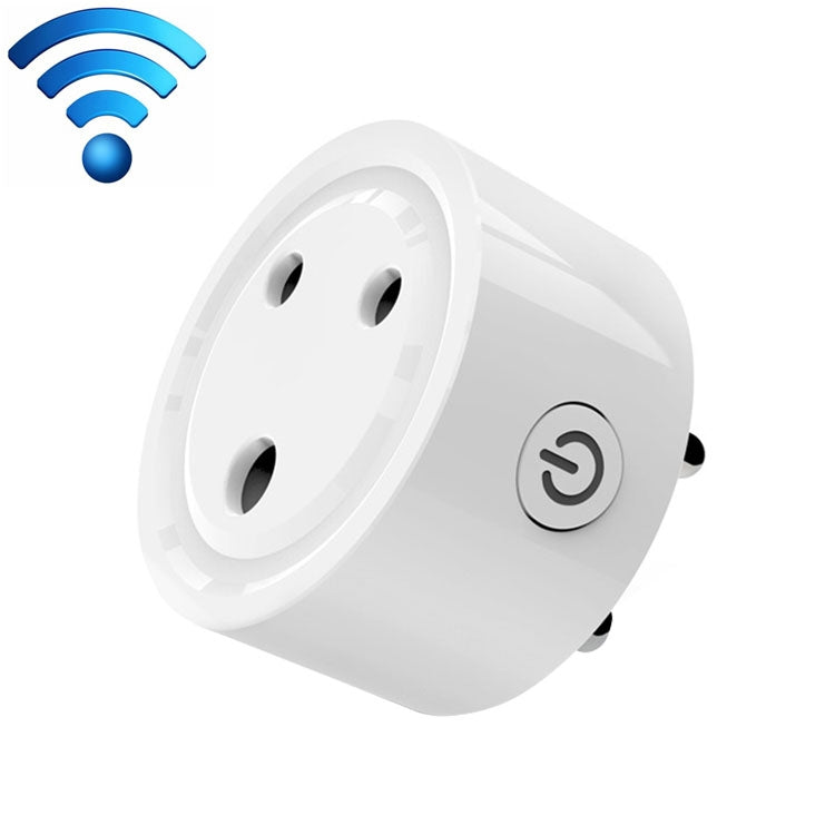10A Mini Smart WiFi Socket Small South Africa / India Plug Remote Control Timer Switch Electrical Power Adapter with Alexa - Smart Socket by PMC TechLife | Online Shopping South Africa | PMC TechLife