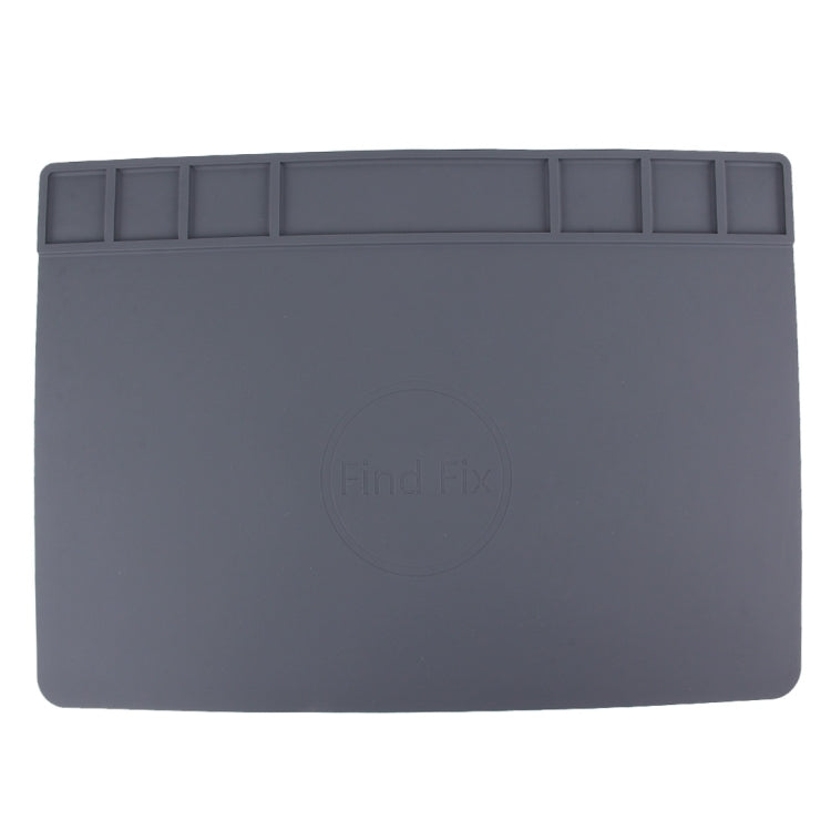 Maintenance Platform High Temperature Heat-resistant Repair Insulation Pad Silicone Mats, Size: 49.5cm x 34.7cm(Grey) - Working Mat by PMC TechLife | Online Shopping South Africa | PMC TechLife