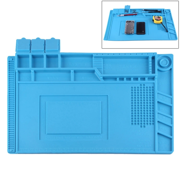Maintenance Platform Anti-static Anti-slip High Temperature Heat-resistant Repair Insulation Pad Silicone Mats, Size: 45cm x 30cm (Blue) - free shipping - PMC TechLife - Order now!