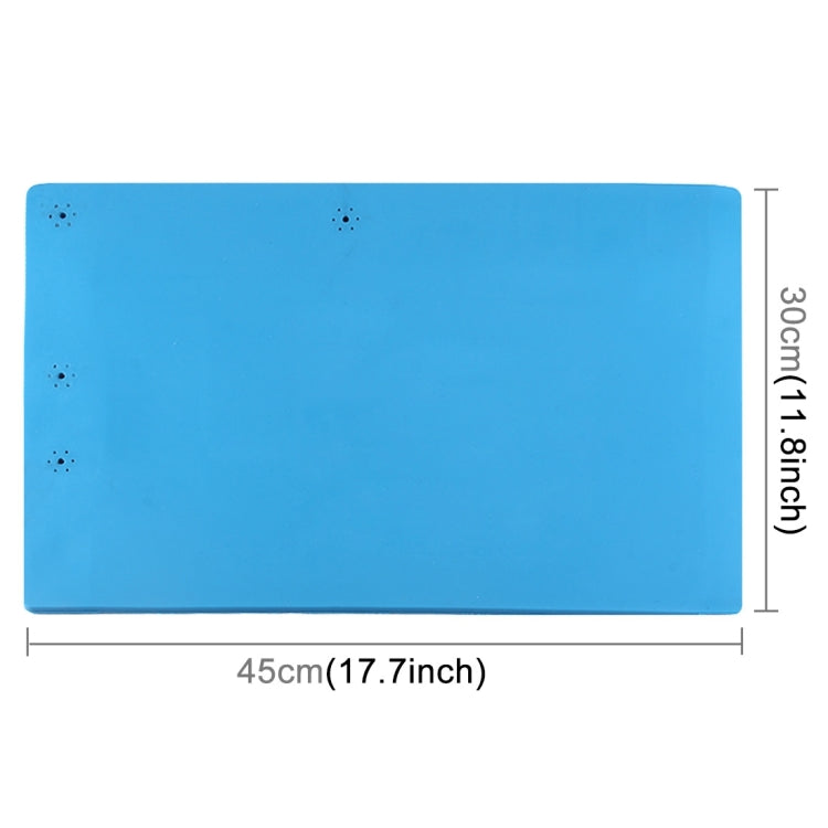 Maintenance Platform Anti-static Anti-slip High Temperature Heat-resistant Repair Insulation Pad Silicone Mats, Size: 45cm x 30cm (Blue) - free shipping - PMC TechLife - Order now!