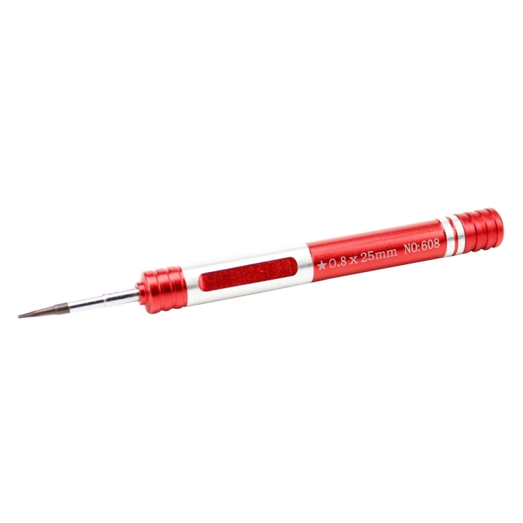 608-0.8 Pentalobe 0.8 Screwdriver for iPhone Charging Port Screws(Red) - Screwdriver by JIAFA | Online Shopping South Africa | PMC TechLife