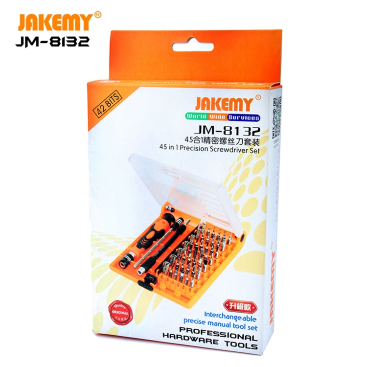 JAKEMY JM-8132 45 in 1 Precision Screwdriver Tool Set - free shipping - PMC TechLife - Order now!