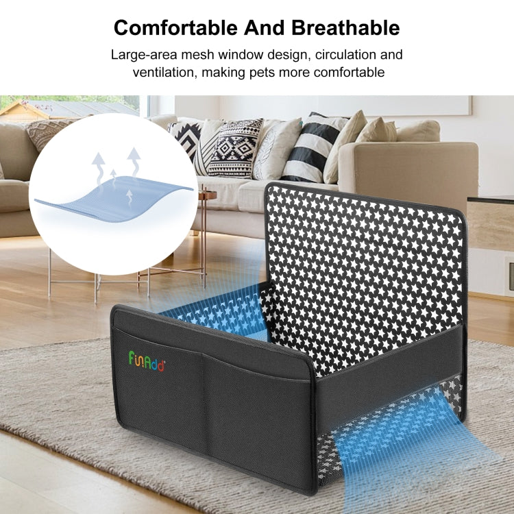 FunAdd Breathable and Foldable Pet Dog Car Basket Anti-dirty Waterproof Pad (Black) - Pet Storages & Bags by FunAdd | Online Shopping South Africa | PMC TechLife | Buy Now Pay Later Mobicred