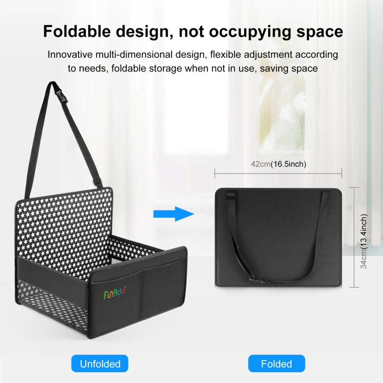 FunAdd Breathable and Foldable Pet Dog Car Basket Anti-dirty Waterproof Pad (Black) - Pet Storages & Bags by FunAdd | Online Shopping South Africa | PMC TechLife | Buy Now Pay Later Mobicred