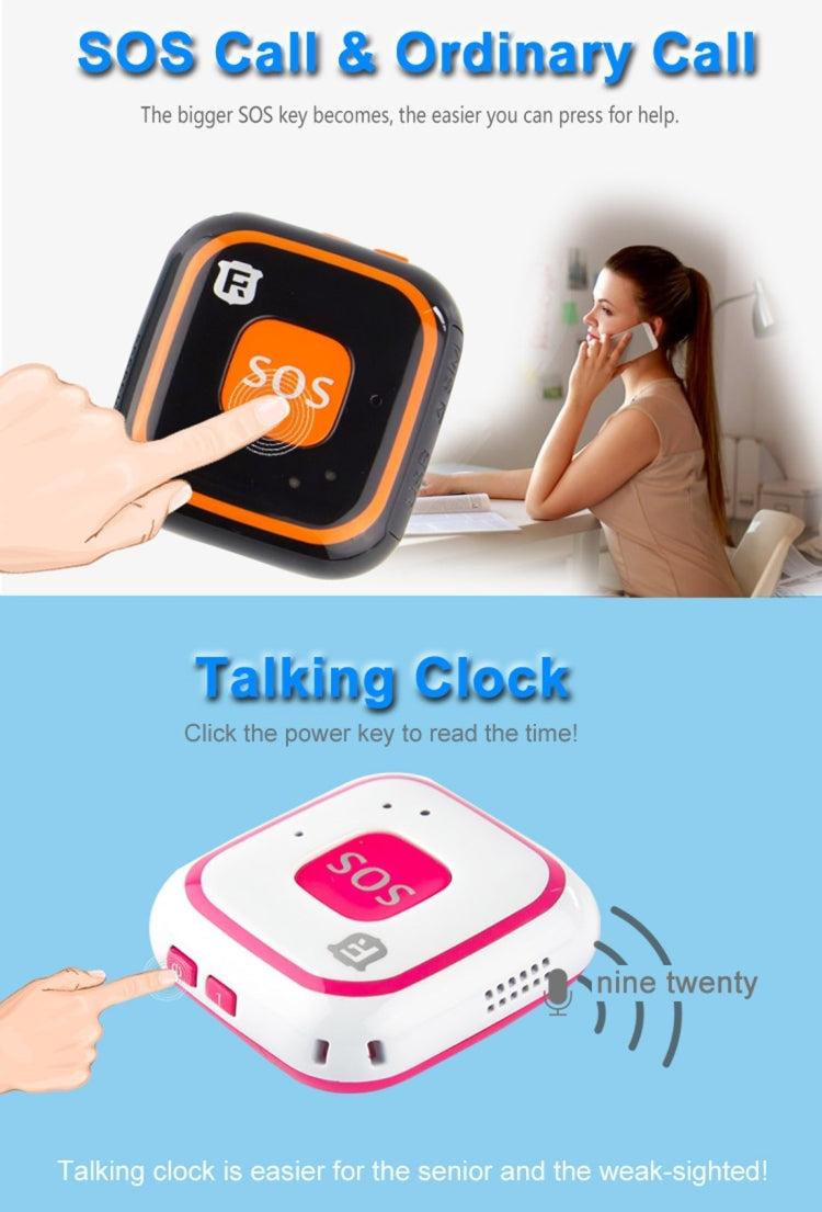 REACHFAR V28 Necklace Style GSM Mini LBS WiFi AGPS Tracker SOS Communicator(Black) - free shipping - PMC TechLife - Order now!