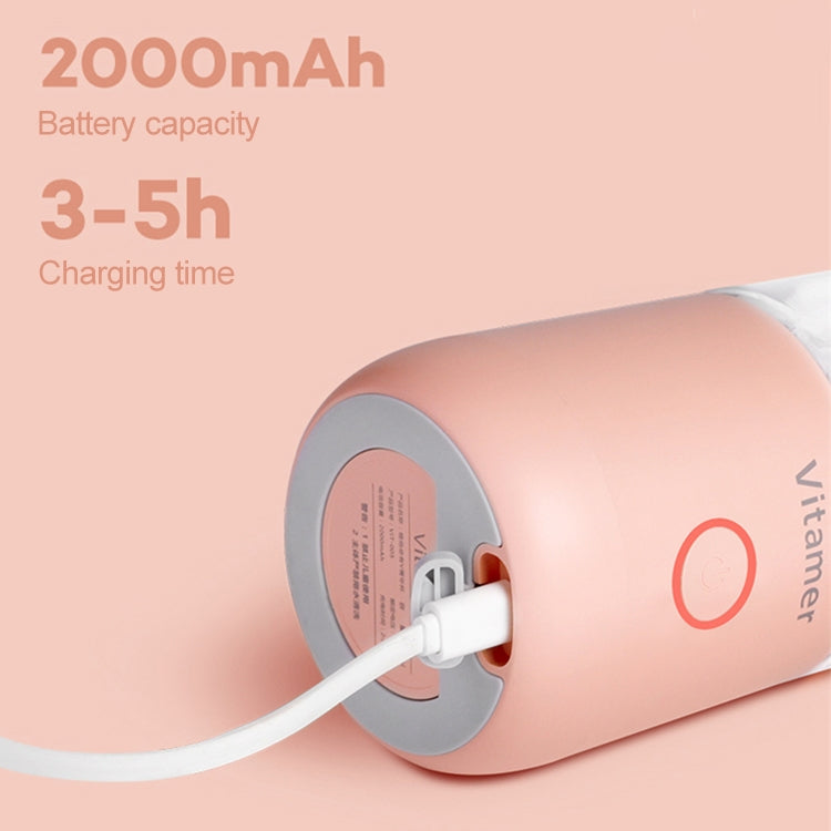 Vitamer USB Mini Portable Juicer Juice Blender Lemon Fruit Squeezers Reamers Bottle (Pink) - free shipping - PMC TechLife - Order now!