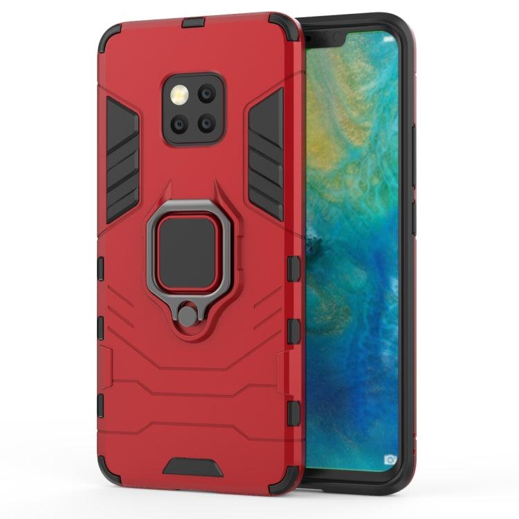 PC + TPU Shockproof Protective Case for Huawei Mate 20 Pro, with Magnetic Ring Holder (Red) - Huawei Cases by PMC TechLife | Online Shopping South Africa | PMC TechLife | Buy Now Pay Later Mobicred
