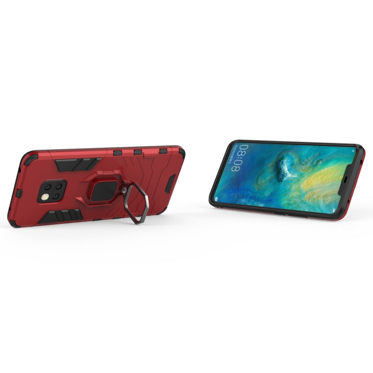 PC + TPU Shockproof Protective Case for Huawei Mate 20 Pro, with Magnetic Ring Holder (Red) - Huawei Cases by PMC TechLife | Online Shopping South Africa | PMC TechLife | Buy Now Pay Later Mobicred