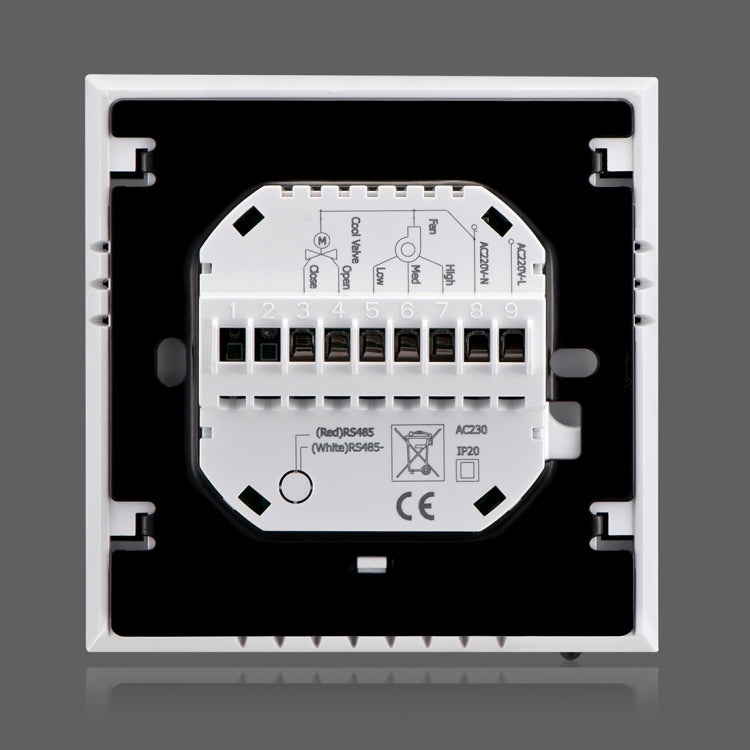 LCD Display Air Conditioning 2-Pipe Programmable Room Thermostat for Fan Coil Unit, Supports Wifi(Black) - Thermostat & Thermometer by PMC TechLife | Online Shopping South Africa | PMC TechLife