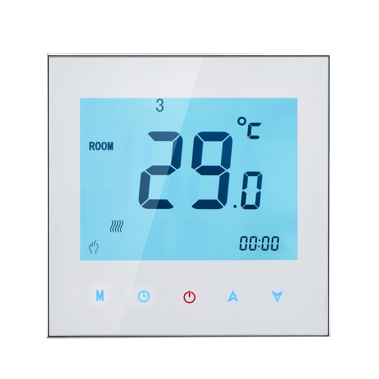 BHT-1000-GB-WIFI 16A Load Electronic Heating Type Touch LCD Digital WiFi Heating Room Thermostat with Sensor, Display Clock / Temperature / Periods / Time / Week / Heat etc.(White) - Indoor Thermometer by PMC TechLife | Online Shopping South Africa | PMC TechLife