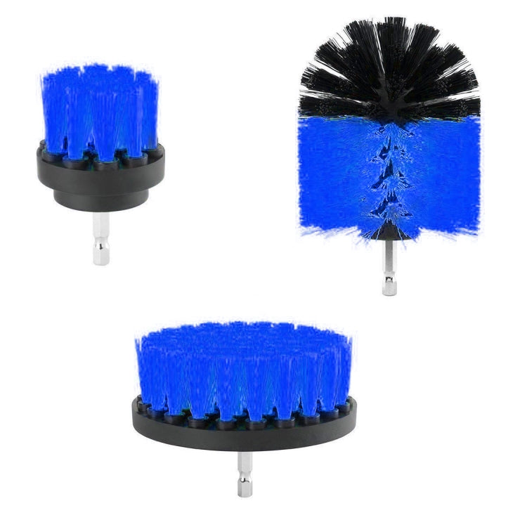 3 PCS Bathroom Kitchen Cleaning Brushes Kit for Electric Drill(Blue) - free shipping - PMC TechLife - Order now!