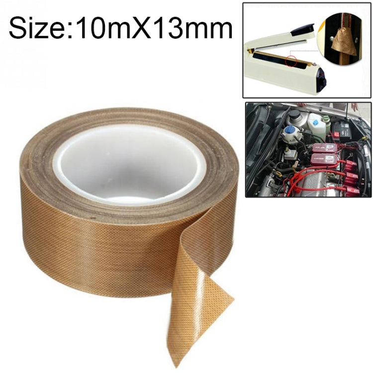Teflon High Temperature Resistant Cloth Tape Sealing Machine Heat Insulation Tape, Size: 10m x 13mm - free shipping - PMC TechLife - Order now!