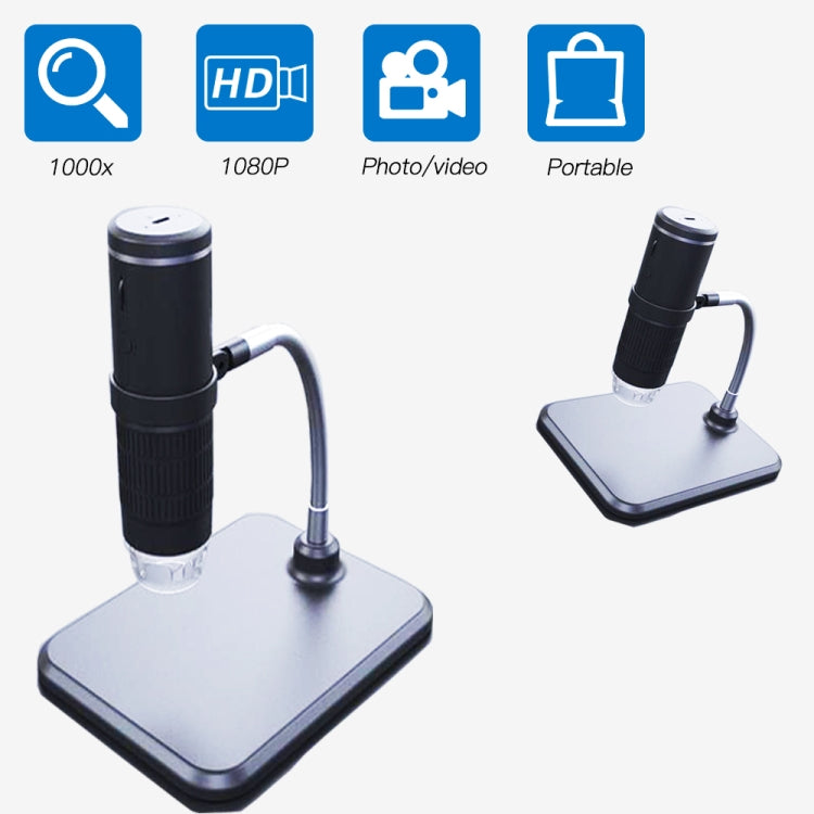 F210 HD 1080P WIFI 1000X Magnification Digital Microscope with 8 LED Light - free shipping - PMC TechLife - Order now!