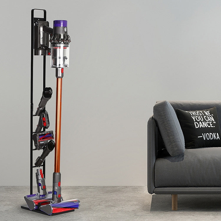 Home Vacuum Cleaner Hanger Storage Rack Free Punching for Dyson V6 V7 V8 V10(Black) - free shipping - PMC TechLife - Order now!