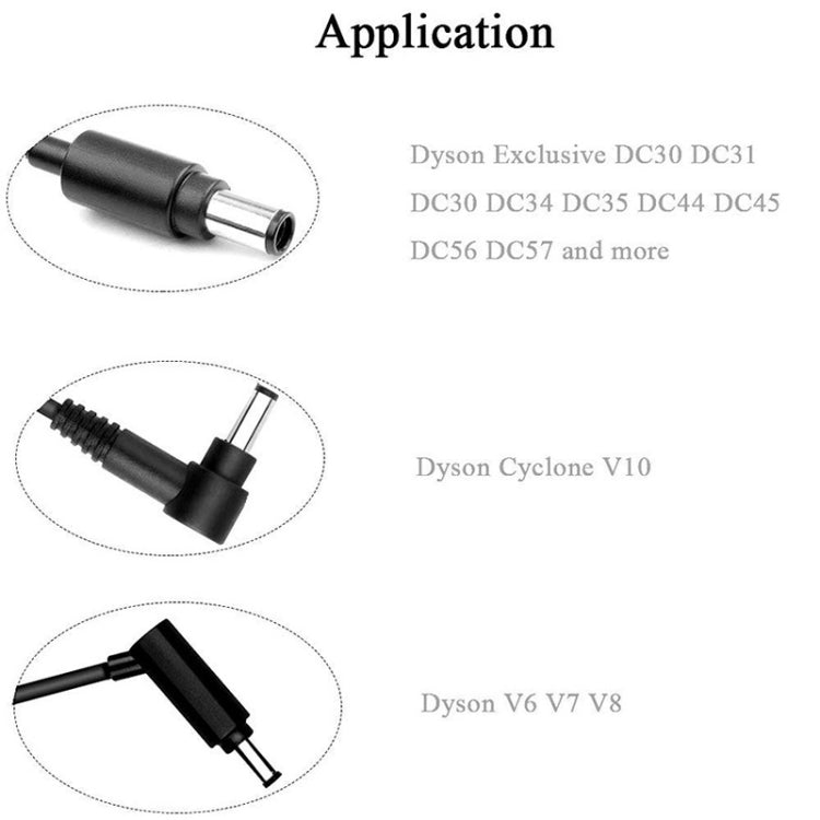 24.35V Vacuum Cleaner Charger Adapter for Dyson V8 V7 V6 DC58 / 59 / 60 / 72 / 74 - free shipping - PMC TechLife - Order now!