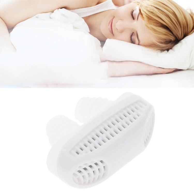 2 in 1 ABS Silicone Anti Snoring Air Purifier (White) - Anti Snoring Tools by PMC TechLife | Online Shopping South Africa | PMC TechLife