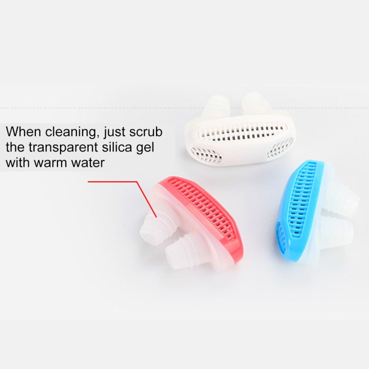 2 in 1 ABS Silicone Anti Snoring Air Purifier (White) - Anti Snoring Tools by PMC TechLife | Online Shopping South Africa | PMC TechLife