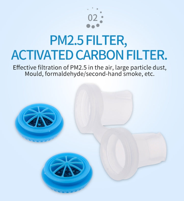 2 PCS 2 in 1 ABS Silicone Anti Snoring Air Purifier(White) - Anti Snoring Tools by PMC TechLife | Online Shopping South Africa | PMC TechLife