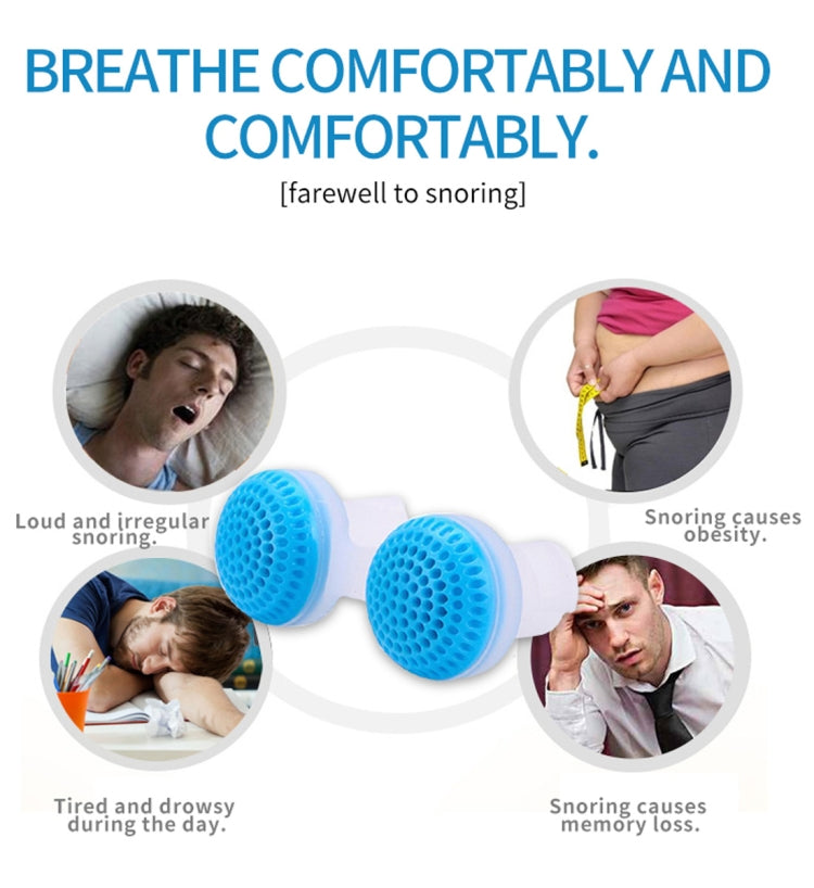 2 PCS 2 in 1 ABS Silicone Anti Snoring Air Purifier(White) - Anti Snoring Tools by PMC TechLife | Online Shopping South Africa | PMC TechLife