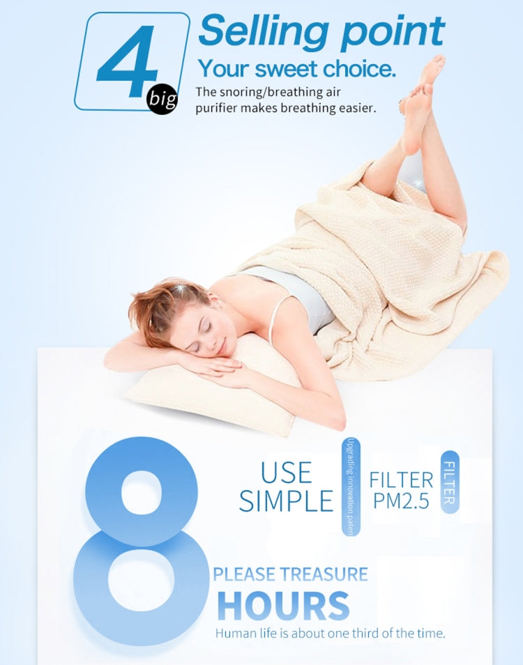 2 PCS 2 in 1 ABS Silicone Anti Snoring Air Purifier(White) - Anti Snoring Tools by PMC TechLife | Online Shopping South Africa | PMC TechLife