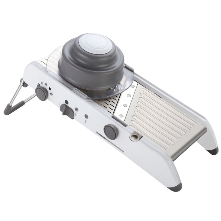 CZ-01 Multifunctional Household Stainless Steel Manual Vegetable Cutting Machine Carrot Potato Grater (Silver) - free shipping - PMC TechLife - Order now!