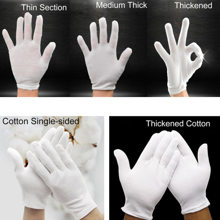 12 Pairs Pure Cotton Working Gloves, Thin Section - free shipping - PMC TechLife - Order now!