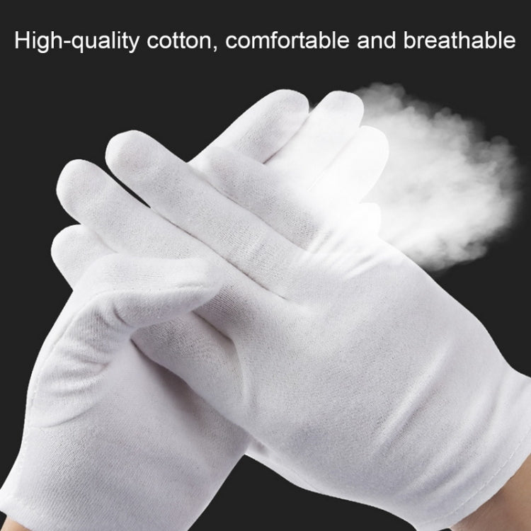 12 Pairs Pure Cotton Working Gloves, Thin Section - free shipping - PMC TechLife - Order now!