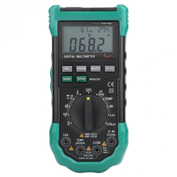 BSIDE MS8229 Digital Multimeter LUX Noise Meter Temperature Humidity Tester - free shipping - PMC TechLife - Order now!