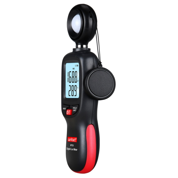 Wintact WT81 Digital Light Lux Meter for Factory / School / House Various Occasion, Range: 0-200,000 Lux (Black) - free shipping - PMC TechLife - Order now!