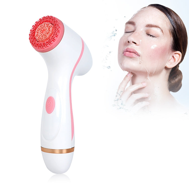 CNaier AE-868 Battery-powered Silicone Ultrasonic Vibration Face Skin Care Electric Facial Cleanser (Pink) - free shipping - PMC TechLife - Order now!