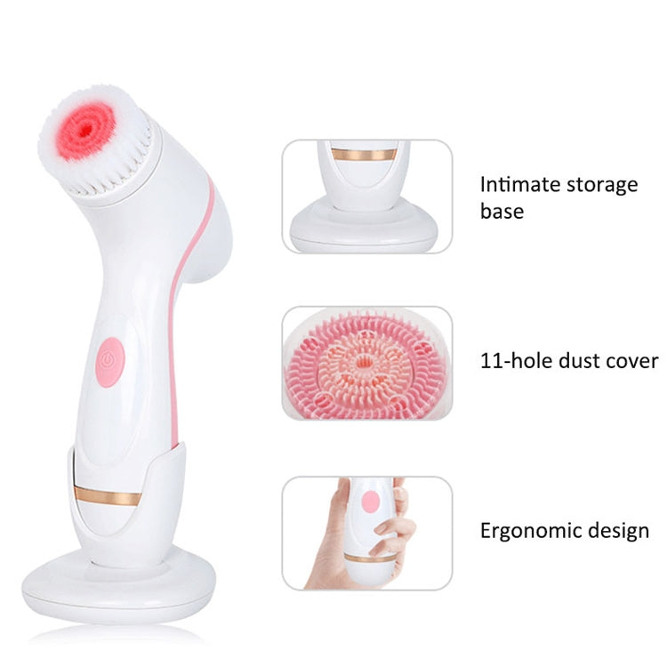 CNaier AE-868 Battery-powered Silicone Ultrasonic Vibration Face Skin Care Electric Facial Cleanser (Pink) - free shipping - PMC TechLife - Order now!