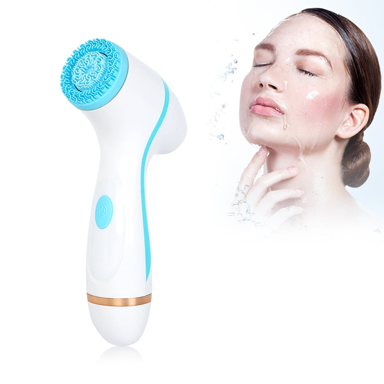 CNaier AE-868 Battery-powered Silicone Ultrasonic Vibration Face Skin Care Electric Facial Cleanser (Blue) - free shipping - PMC TechLife - Order now!