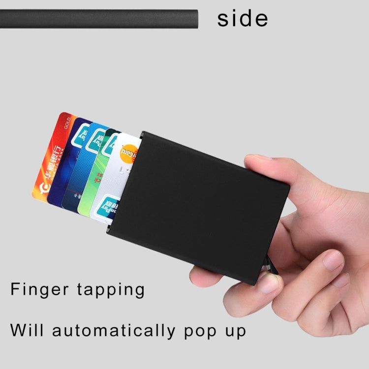 Antimagnetic Stainless Steel PU Business Card Holder Credit Card Case, Size: 10*6.2*0.8cm(Grey) - free shipping - PMC TechLife - Order now!