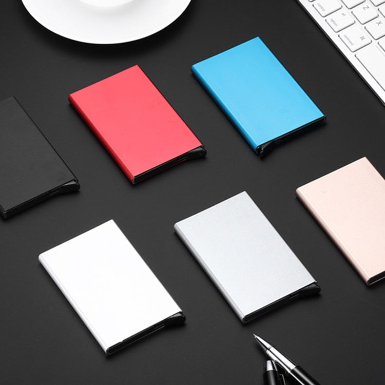 Antimagnetic Stainless Steel PU Business Card Holder Credit Card Case, Size: 10*6.2*0.8cm(Black) - free shipping - PMC TechLife - Order now!