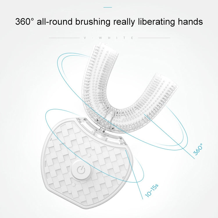 Vwhite 3 Cleaning Modes Silicone Electric Automatic Beauty Tooth Instrument(Blue) - Teeth Whitening by PMC TechLife | Online Shopping South Africa | PMC TechLife