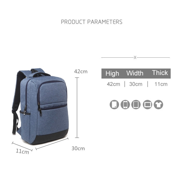 Universal Multi-Function Oxford Cloth Laptop Computer Shoulders Bag Business Backpack Students Bag, Size: 42x30x11cm, For 15.6 inch and Below Macbook, Samsung, Lenovo, Sony, DELL Alienware, CHUWI, ASUS, HP(Blue) - Backpack by PMC TechLife | Online Shopping South Africa | PMC TechLife