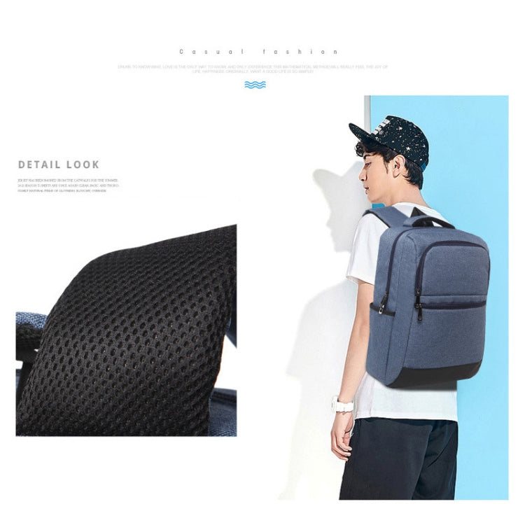 Universal Multi-Function Oxford Cloth Laptop Computer Shoulders Bag Business Backpack Students Bag, Size: 42x30x11cm, For 15.6 inch and Below Macbook, Samsung, Lenovo, Sony, DELL Alienware, CHUWI, ASUS, HP(Blue) - Backpack by PMC TechLife | Online Shopping South Africa | PMC TechLife