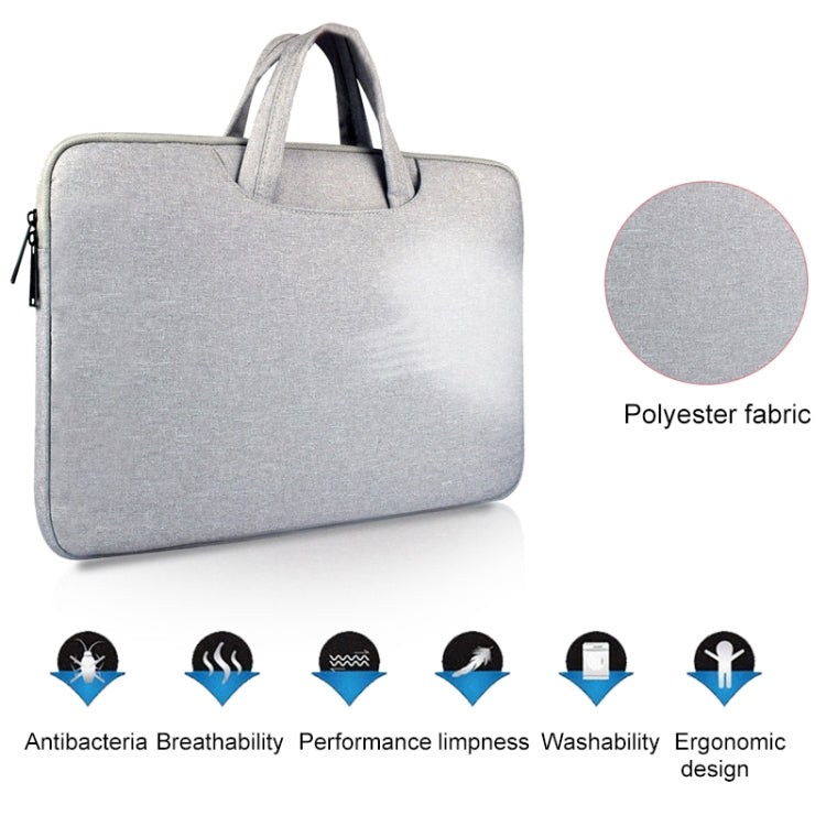 Breathable Wear-resistant Shoulder Handheld Zipper Laptop Bag, For 15.6 inch and Below Macbook, Samsung, Lenovo, Sony, DELL Alienware, CHUWI, ASUS, HP (Pink) - 15.6 - 17 inch by PMC TechLife | Online Shopping South Africa | PMC TechLife