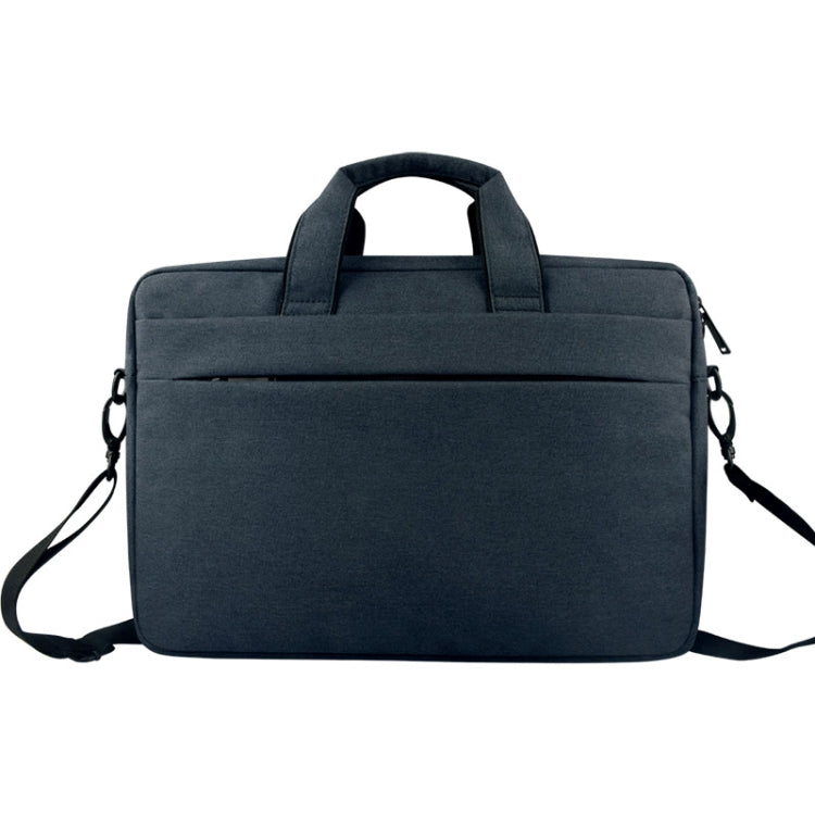 Breathable Wear-resistant Thin and Light Fashion Shoulder Handheld Zipper Laptop Bag with Shoulder Strap, For 15.6 inch and Below Macbook, Samsung, Lenovo, Sony, DELL Alienware, CHUWI, ASUS, HP (Navy Blue) - 15.6 - 17 inch by PMC TechLife | Online Shopping South Africa | PMC TechLife