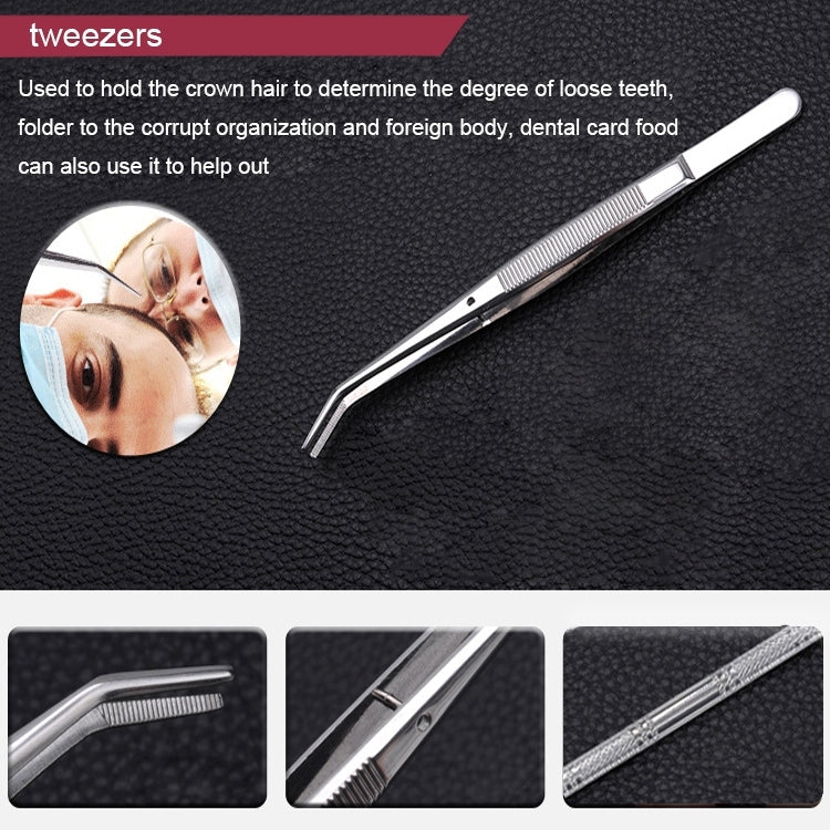 4 in 1 Dental Tool Set (Stainless Steel Probe + Hoe-shaped Dentist + Dental Tweezers + Mouth Mirror) - free shipping - PMC TechLife - Order now!