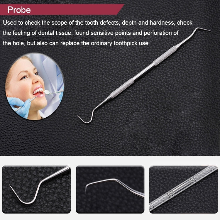 4 in 1 Dental Tool Set (Stainless Steel Probe + Hoe-shaped Dentist + Dental Tweezers + Mouth Mirror) - free shipping - PMC TechLife - Order now!